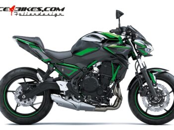 Foliendesign Kawasaki Z650 Bj. 2022 Limegreen