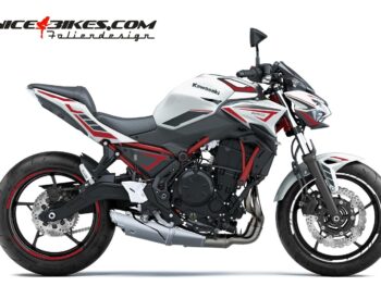 Foliendesign Kawasaki Z650 Bj. 2022 Racing Red
