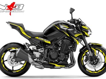 Foliendesign Kawasaki Z900 Bj. 2020 Hornet Yellow