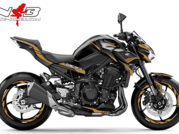 Foliendesign Kawasaki Z900 Bj. 2020 Olympic Gold