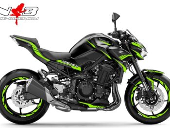 Foliendesign Kawasaki Z900 Bj. 2020 Lime Green