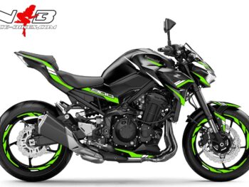 Foliendesign Kawasaki Z900 Bj. 2020 Lime Green