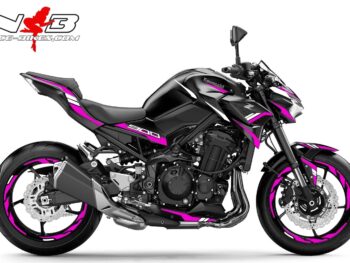Foliendesign Kawasaki Z900 Bj. 2020 Pretty Pink