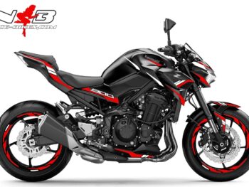 Foliendesign Kawasaki Z900 Bj. 2020 Racing Red