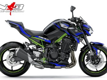 Foliendesign Kawasaki Z900 Bj. 2021-22 Racing Blue