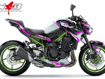 Foliendesign Kawasaki Z900 Bj. 2021 Pretty Pink