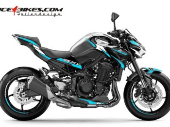 Foliendesign Kawasaki Z900 Light Blue