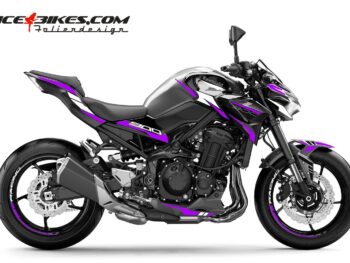 Foliendesign Kawasaki Z900 Manga Violett