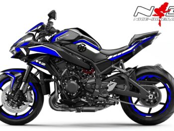 Foliendesign Kawasaki ZH2 Racing Violett