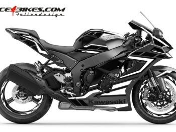Foliendesign Kawasaki ZX-10RR 22 Magic Black