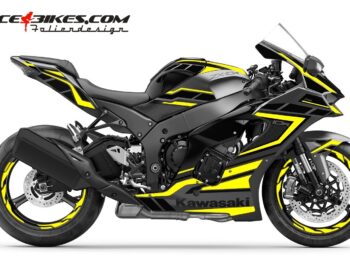 Foliendesign Kawasaki ZX-10R 22 Hornet Yellow