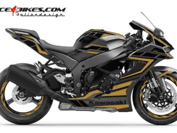 Foliendesign Kawasaki ZX-10R 22 Olympic Gold
