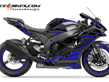 Foliendesign Kawasaki ZX-10R 22 Racing Blue