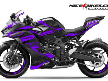 Foliendesign Ninja ZX-4RR 2026 Manga Violett