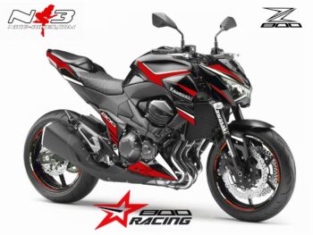 Z800 Foliendekor rot auf schwarzer Maschine