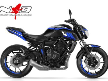 MT07 blau weiß auf schwarzer Maschine 2019