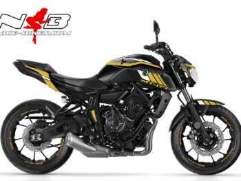 MT07 gold/weiß auf schwarzer Maschine 2018