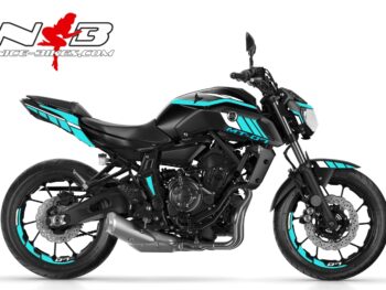 MT07 hellblau weiß auf schwarzer Maschine 2019