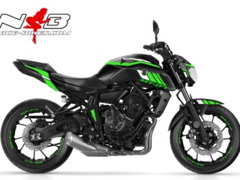 MT07 limegreen/weiß auf schwarzer Maschine 2018