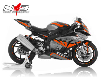 Dekorsatz S1000RR EDITION orange auf schwarz/grauer Maschine 2017-18