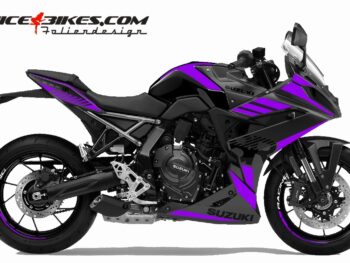 Foliendesign Suzuki GSX-8R Manga Violett