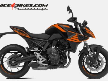 Motorrad Foliendesigns und Dekore - Shop - S.GSX8S.24.034 Evil Orange Foliendesign Suzuki GSX-8S 24 Evil Orange