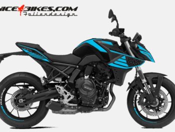 Motorrad Foliendesigns und Dekore - Shop - S.GSX8S.24.053 Light Blue Foliendesign Suzuki GSX-8S 24 Light Blue
