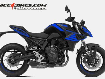 Motorrad Foliendesigns und Dekore - Shop - S.GSX8S.24.057 Racing Blue Foliendesign Suzuki GSX-8S 24 Racing Blue