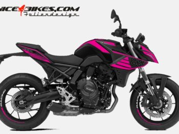 Motorrad Foliendesigns und Dekore - Shop - S.GSX8S.24.077 Pretty Pink Foliendesign Suzuki GSX-8S 24 Pretty Pink