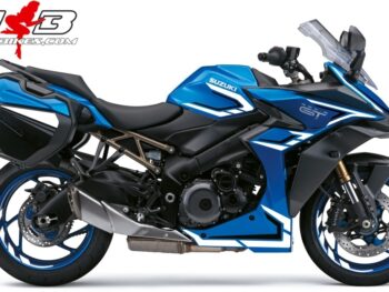 Foliendesign GSX-S1000GT Racing White 2022