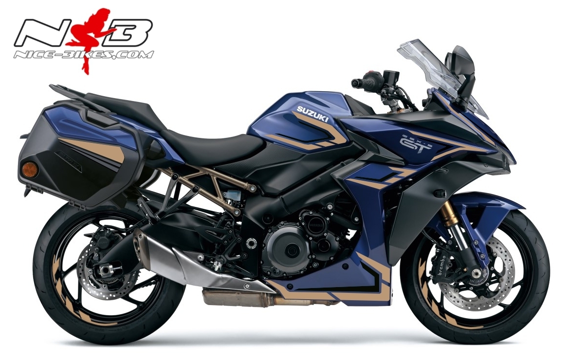 Motorrad Foliendesigns und Dekore - Foliendesign GSX-S1000GT Champanger Edition 2022 - S.GSXS1GT.DB22.888 Champanger Edition Foliendesign GSX-S1000GT Champanger Edition 2022