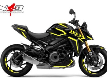 Motorrad Foliendesigns und Dekore - Shop - S.GSXS1 .22.021 Hornet Yellow Foliendesign GSX-S1000 Hornet Yellow