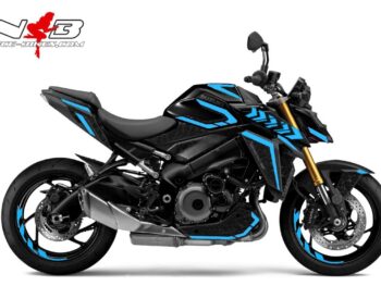 Motorrad Foliendesigns und Dekore - Shop - S.GSXS1 .22.053 Light Blue Foliendesign GSX-S1000 Light Blue