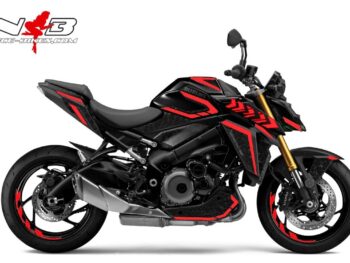 Motorrad Foliendesigns und Dekore - Shop - S.GSXS1 .22.306 Racing Red Foliendesign GSX-S1000 Racing Red