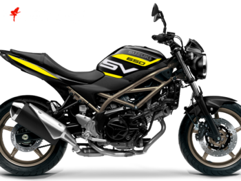 Motorrad Foliendesigns und Dekore - Shop - S.SV65.S.23.021 Hornet Yellow Foliendesign Suzuki SV 650 2023 Hornet Yellow