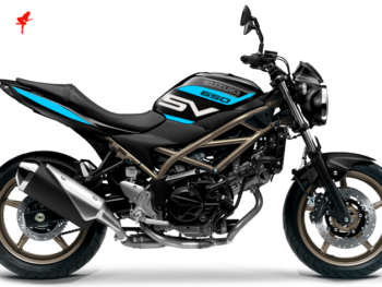 Motorrad Foliendesigns und Dekore - Shop - S.SV65.S.23.053 Light Blue Foliendesign Suzuki SV 650 2023 Light Blue