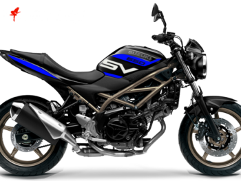 Motorrad Foliendesigns und Dekore - Shop - S.SV65.S.23.057 Racing Blue Foliendesign Suzuki SV 650 2023 Racing Blue