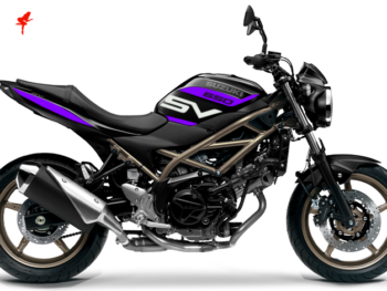 Motorrad Foliendesigns und Dekore - Shop - S.SV65.S.23.080 Manga Violett Foliendesign Suzuki SV 650 2023 Manga Violett