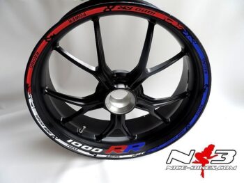 Motorrad Foliendesigns und Dekore - Shop - S1000RR F tricolorkl RACE STYLE Felgenrand S1000RR Tricolor