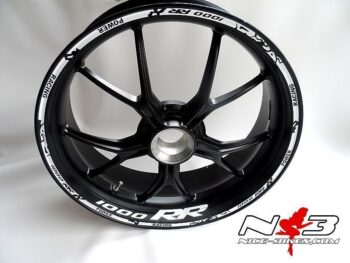Motorrad Foliendesigns und Dekore - Shop - S1000RR F weisskl RACE STYLE Felgenrand S1000RR Version 3