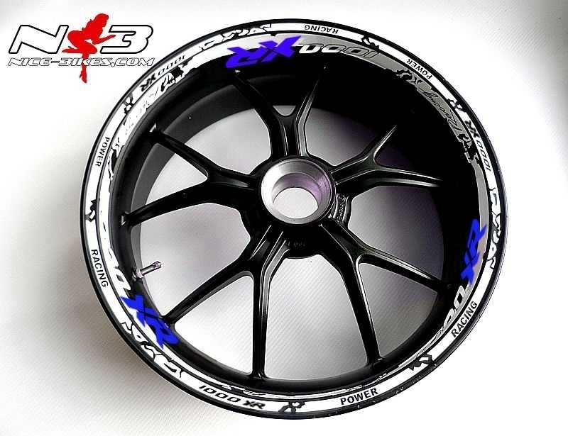 Motorrad Foliendesigns und Dekore - RACE Style BMW S1000XR - XR in blau - S1000XR blaukl RACE Style BMW S1000XR - XR in blau