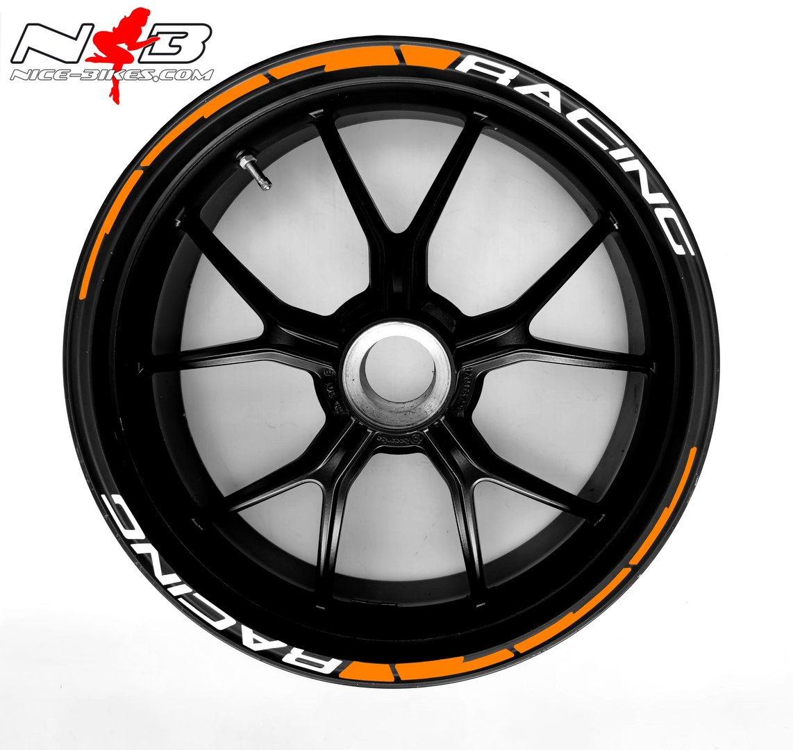 Motorrad Foliendesigns und Dekore - Felgendekor SPEED RACING Evil Orange - SP.Racing.23.034 Evil Orange Felgendekor SPEED RACING Evil Orange