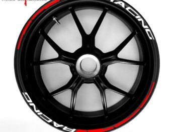 Motorrad Foliendesigns und Dekore - Shop - SP.Racing.23.306 Racing Red Felgendekor SPEED RACING Red
