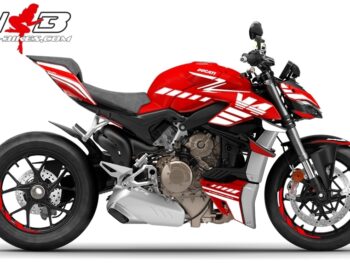 Foliendesign DUCATI Streetfighter ab 2021 SPEED White