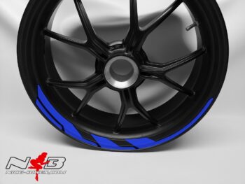 Motorrad Foliendesigns und Dekore - Shop - SPEED blau Poseidon Felgendekor blau