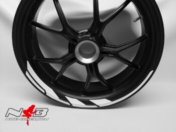 Motorrad Foliendesigns und Dekore - Shop - SPEED weiss Poseidon Felgendekor weiß