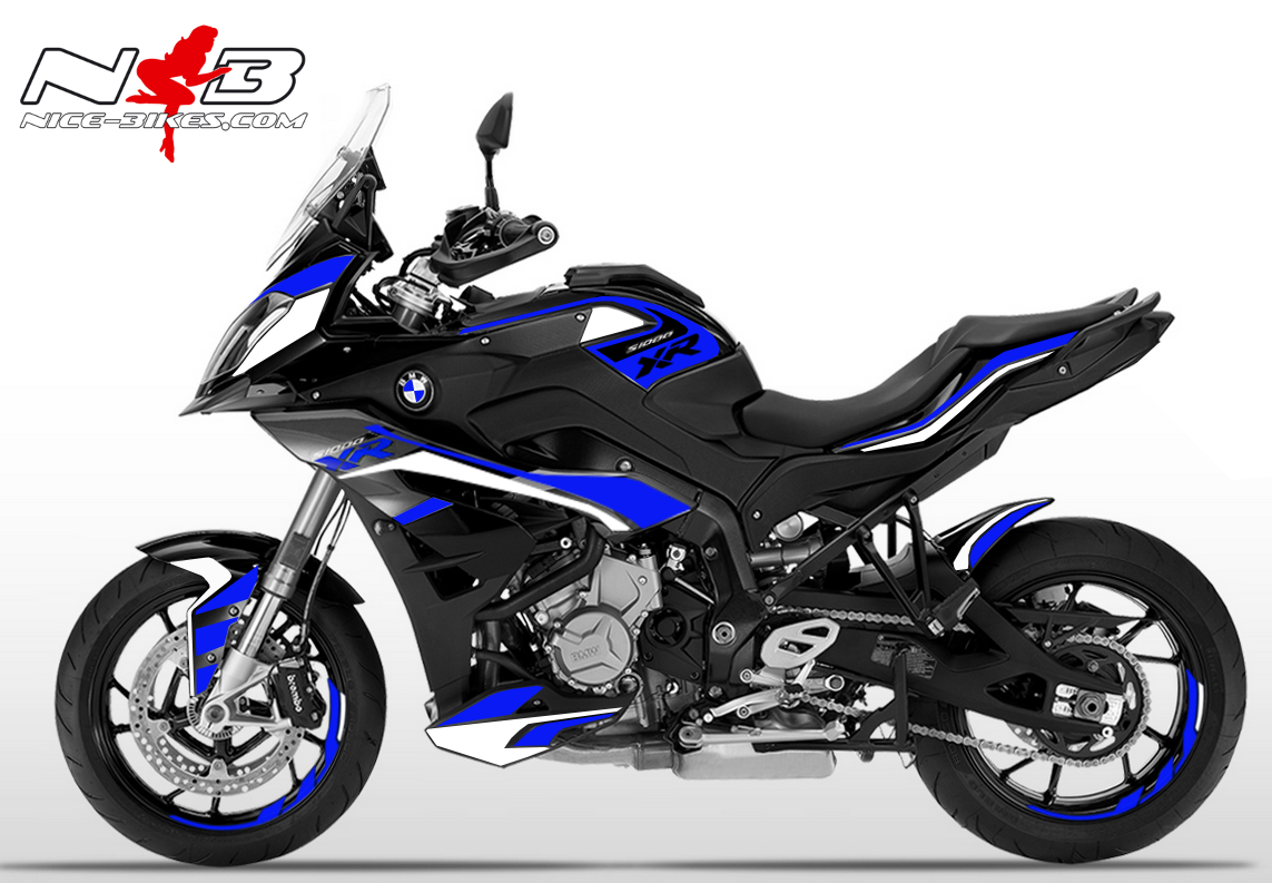 Motorrad Foliendesigns und Dekore - S1000XR Sport EDITION blau auf schwarzer Maschine 2019 - SPORT schwarz blau S1000XR Sport EDITION blau auf schwarzer Maschine 2019