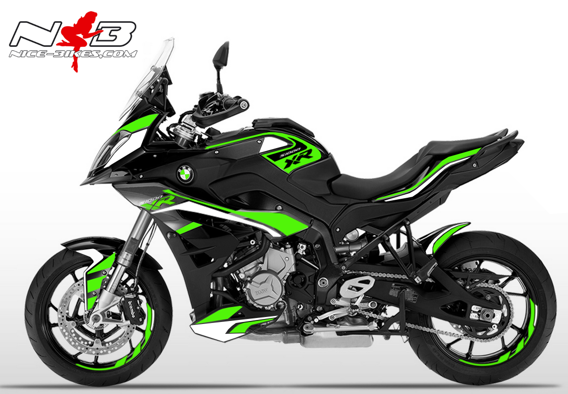 Motorrad Foliendesigns und Dekore - S1000XR Sport EDITION limegreen auf schwarzer Maschine 2019 - SPORT schwarz limegreen S1000XR Sport EDITION limegreen auf schwarzer Maschine 2019