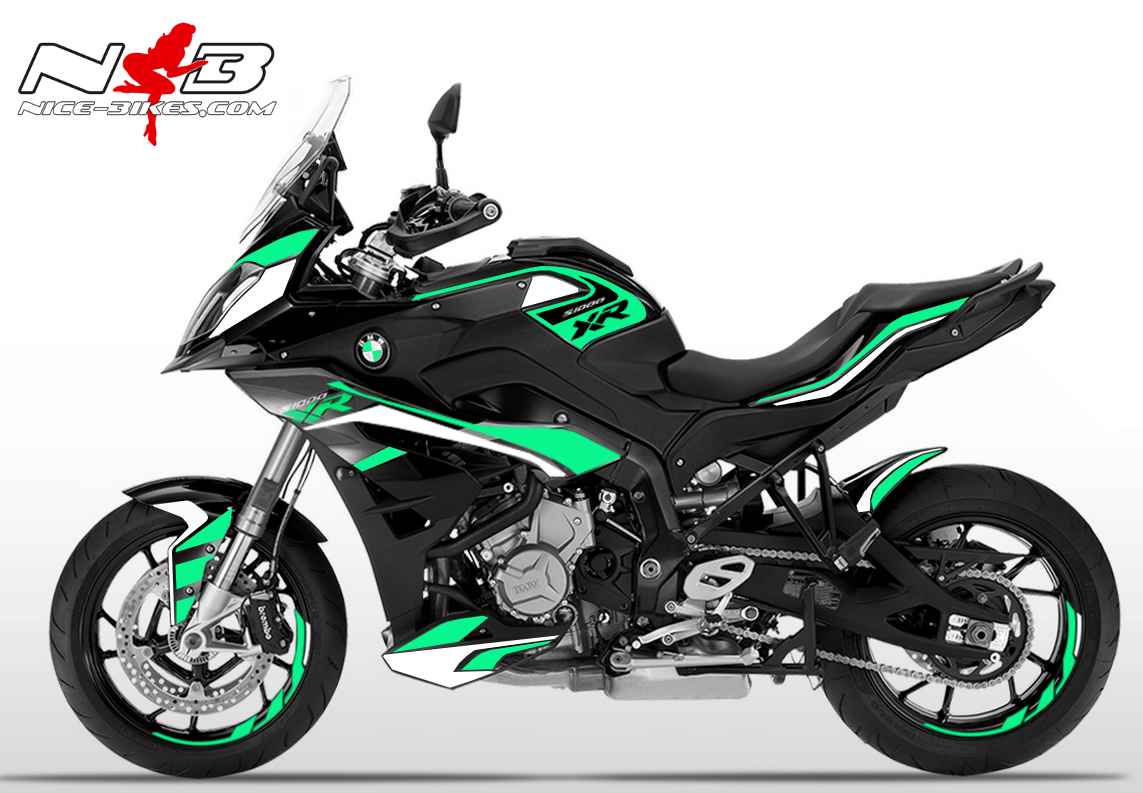 Motorrad Foliendesigns und Dekore - S1000XR Sport EDITION mint auf schwarzer Maschine 2019 - SPORT schwarz mint S1000XR Sport EDITION mint auf schwarzer Maschine 2019