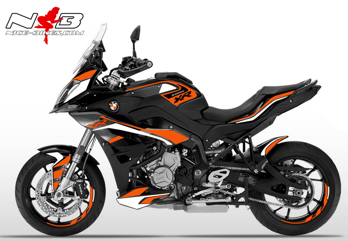 Motorrad Foliendesigns und Dekore - S1000XR Sport EDITION orange auf schwarzer Maschine 2019 - SPORT schwarz orange S1000XR Sport EDITION orange auf schwarzer Maschine 2019